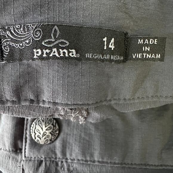 Prana Sage Convertible Pants Women’s 14 Gray Nylon Multi Pockets Hiking Outdoor - Picture 6 of 10